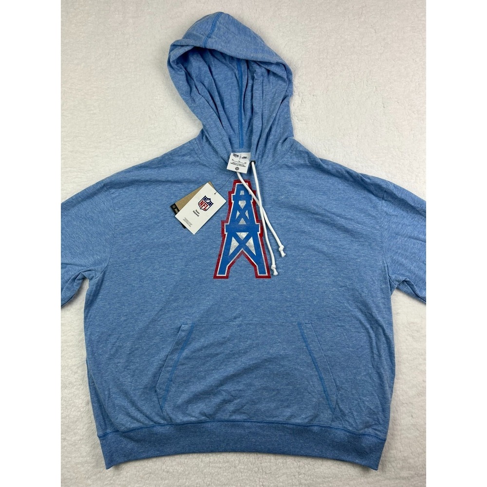Nike Houston Oilers Pull Over Hooded Lightweight Sweatshirt Womens Size XL